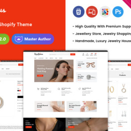 Jewelicious Modern jewelry Store Shopify Theme #260714