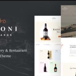 TM Bodoni Wine House Winery Restaurant Shopify Theme # 261998
