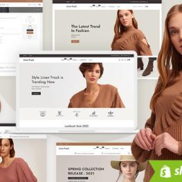 LinenFrock A Minimal Fashion Shopify Theme #266489