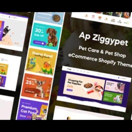Ap Ziggypet Pet Care Pet Shop Shopify Theme # 266492