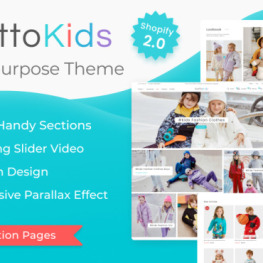 Voitto Kids Colorful Theme Shopify Theme #266693