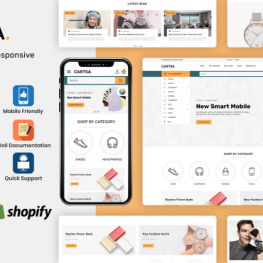 Cartsa Minimal Modern MultiStore Shopify Theme #267270