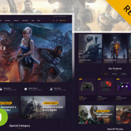 Gamehoak Online Game Store Shopify Theme #268374