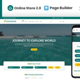 Excurison Tours and Travel Shopify Theme #270076