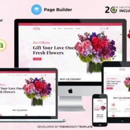 Flowery Flower and Gift Store Shopify Theme # 271317