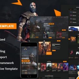 GameXPlay–Gaming HTML Website Template