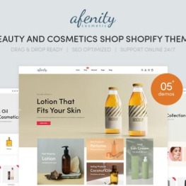 Afenity Beauty Cosmetics Shopify Theme #277275