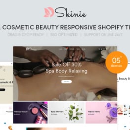 Skinie Spa Cosmetic Beauty Shopify Theme #277276