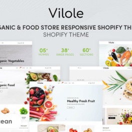 Vilole Organic Food Store Shopify Theme #277277