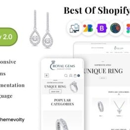 Royal Gems Jewelry and Luxurious Shopify Theme # 277278
