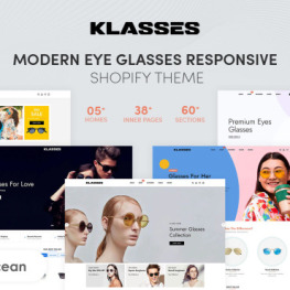 Klasses Modern Eye Glasses Shopify Theme # 277280