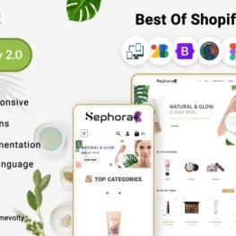Sephoria Bio Cosmetics Health Beauty Shopify Theme # 278428