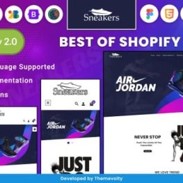 Sneakers Responsive World Footwear Shopify Theme # 278429