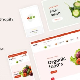 Freozy The Vegetables Organic Food Shopify Theme #278434