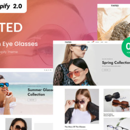 Tinted Modern Eye Glasses Shopify Theme #279777