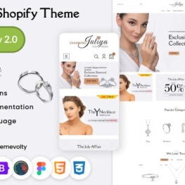 Juliya Mega Jewellery Jewelry Watch Shopify Theme # 279779