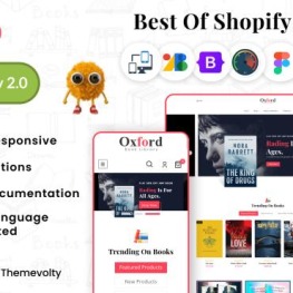 Oxford Mega Online Books Stationery Shopify Theme # 279780