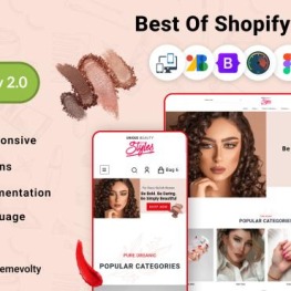 Style Mega Beauty Minimal Beauty Shopify Theme # 279781