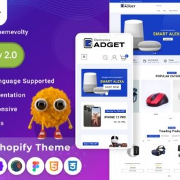 Gadget Mega Electronics Mega Premium Shopify Theme # 279783