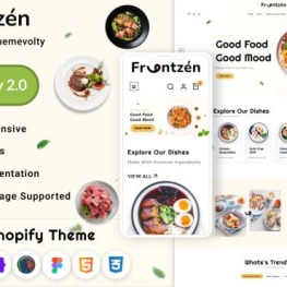 Frantzen Mega Rich Food Restaurant Shopify Theme # 279984