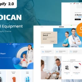 Medican Medical Equipment Shopify Theme #280358