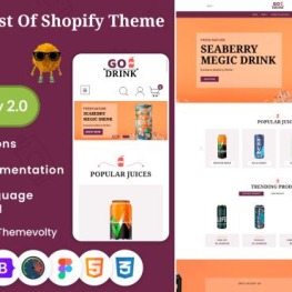 Go Drink Mega Drinks Shopify Theme # 280362