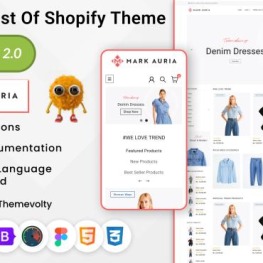 Mark Auria Mega Fashion Premium Shopify Theme # 280507