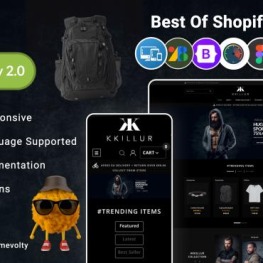 Kkillur Black Mega Fashion Premium Shopify Theme # 281750