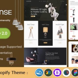 Luzones Lighting Morden Mega Shop Shopify Theme # 281754