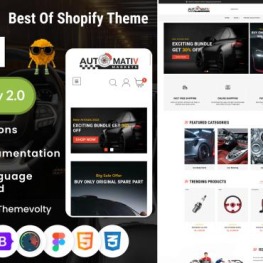 Automativ Mega Parts Premium Shopify Theme # 281755