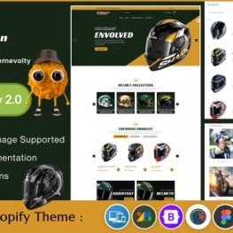 Heleman Mega Helmets Premium Shopify Theme # 282760