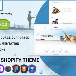 Fizzie - Fishing Gears Store Shopify Theme - TemplateMonster