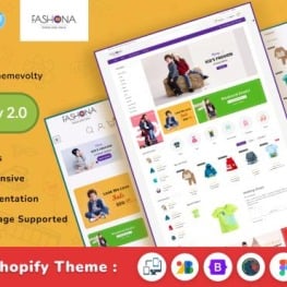 Fashona Children Kids Fashion Shopify Theme # 282868