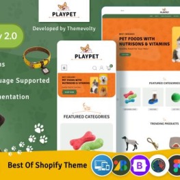 PlayPet Mega Animal Shopify Theme # 282871