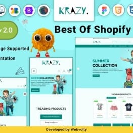 Krazy Mega Cloth Shopify Theme # 282874