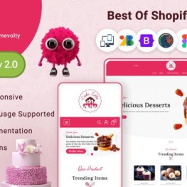 Cake Zilla Mega Cake Clean Shopify Theme # 284755