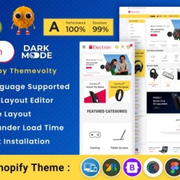 Electron Mega Electronics Super Shopify Theme # 284962