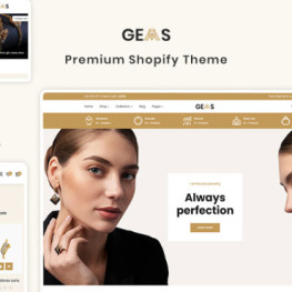 Gems jewellery diamond Premium Theme # 285260