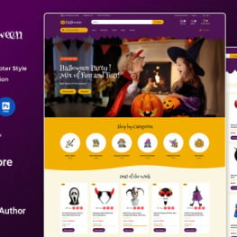 Halloween Halloween party Gift Shopify Theme # 285470