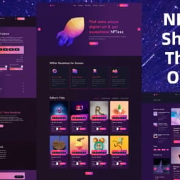 NFTeez NFT For Selling Digital Assets Shopify Theme # 287638
