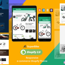 SuperBike Bicycle Auto Car Shopify Theme # 287875