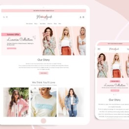 Minimal Clean Fashion Modern Shopify Theme # 293652