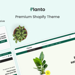 Planto Plant Tree Responsive Ecommerce Shopify Theme # 296502
