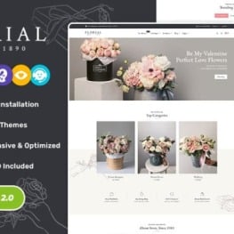 Florial Flower Decoration Shopify Theme # 297219