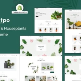 Plantpo Gardening Houseplants Shopify Theme # 298374