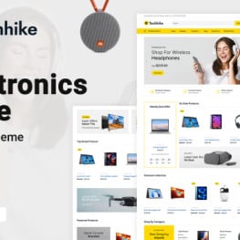 Techhike Multipurpose Electronics Shopify Theme # 299882