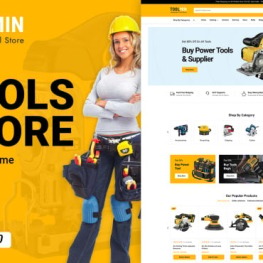 ToolMin Power Equipment Tools Store Shopify Theme # 300119