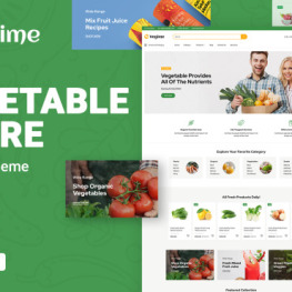 Vegime Vegetable Grocery Shopify Theme # 300273