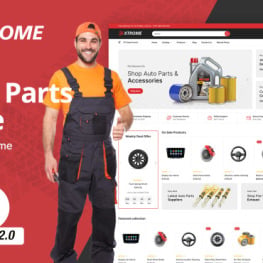 Xtrome Auto Spare Parts Store Shopify Theme # 300559