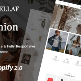 Fashellaf Clothes Fashion online Shopify Theme # 309227